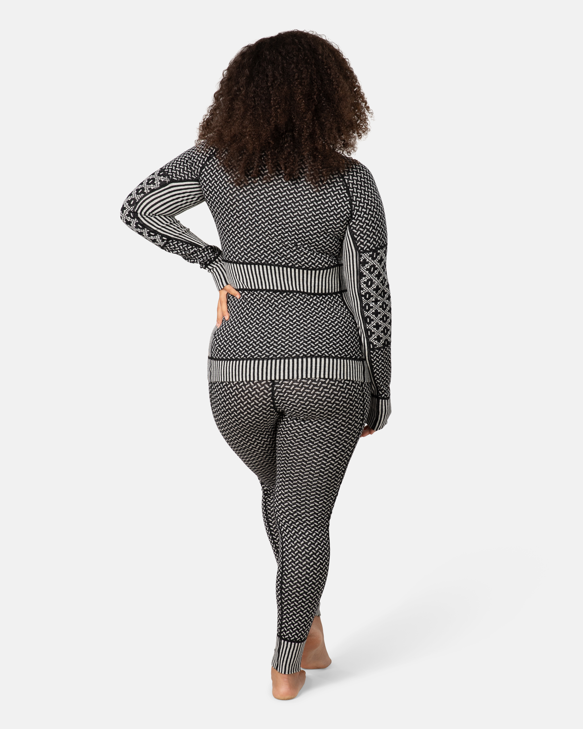 Smekker Half Zip Base Layer - 100% Merino Wool - Black