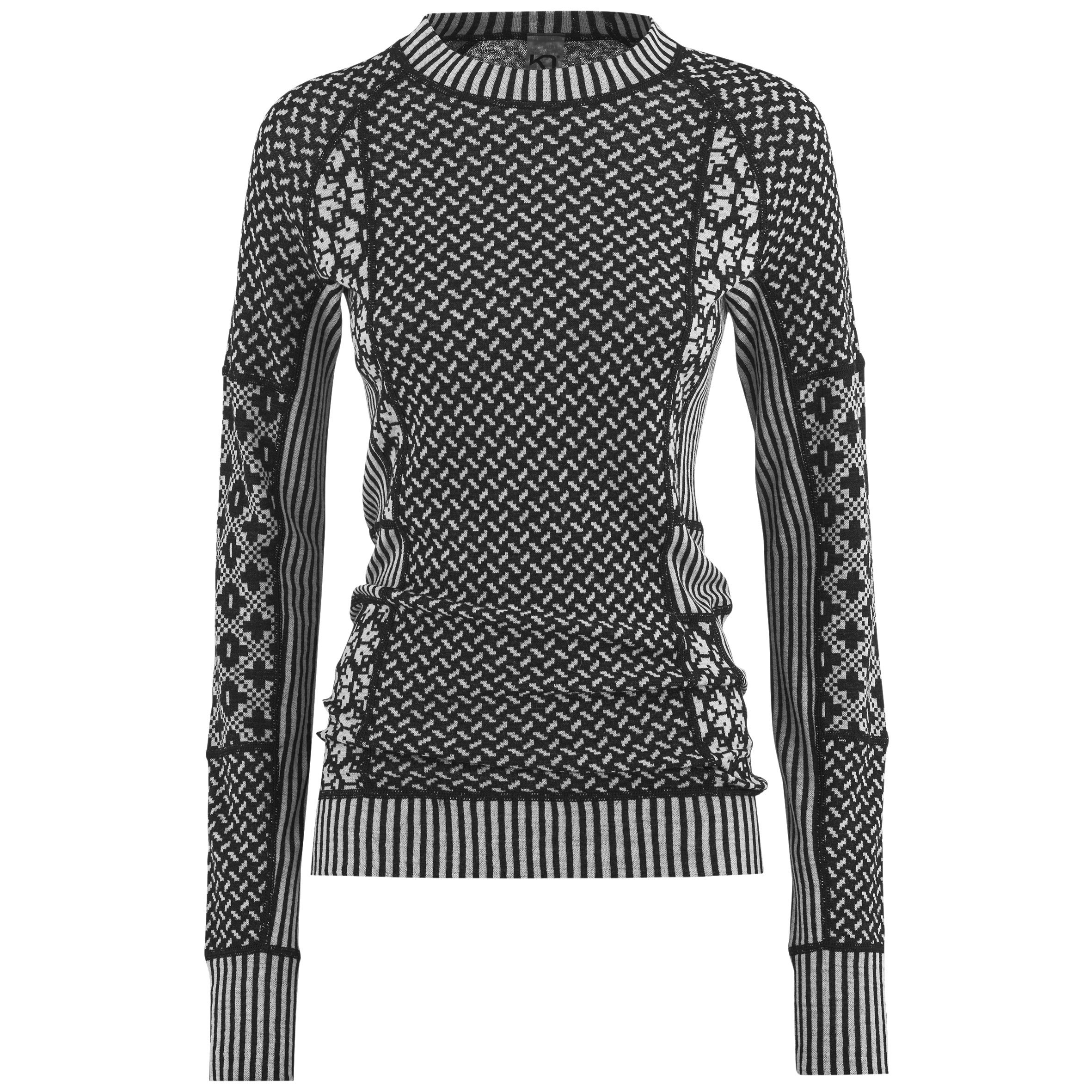 CARORIE HEAVY WEIGHT THERMAL KNIT 美品 5516_622682_Black_Product_1_7c