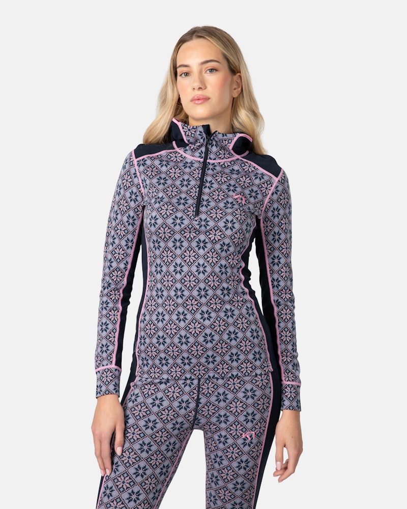 Rose Baselayer Hoodie - 100% Merino Wool