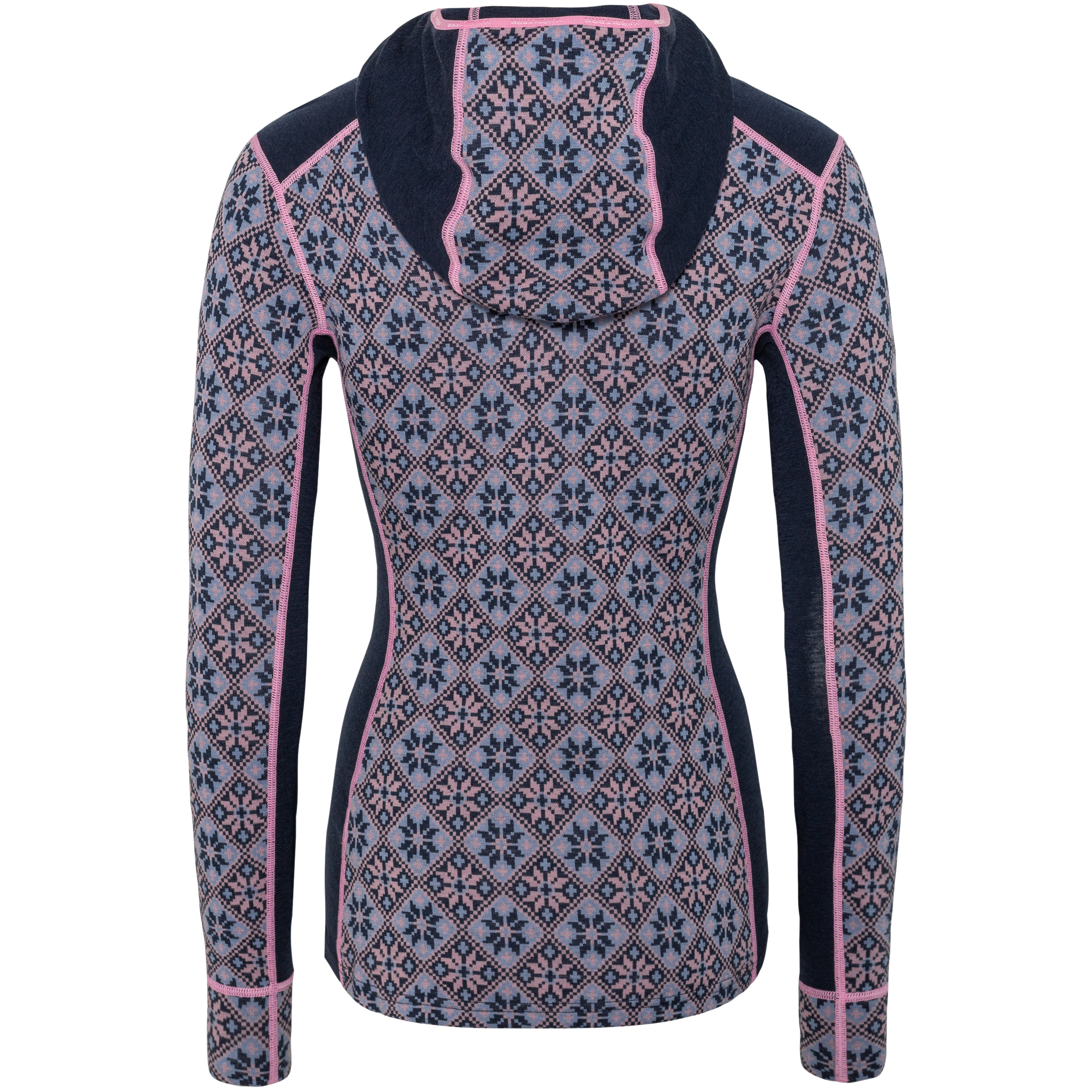 カトレア Rose Base Layer Hoodie - 100% Merino Wool - Roy Blue