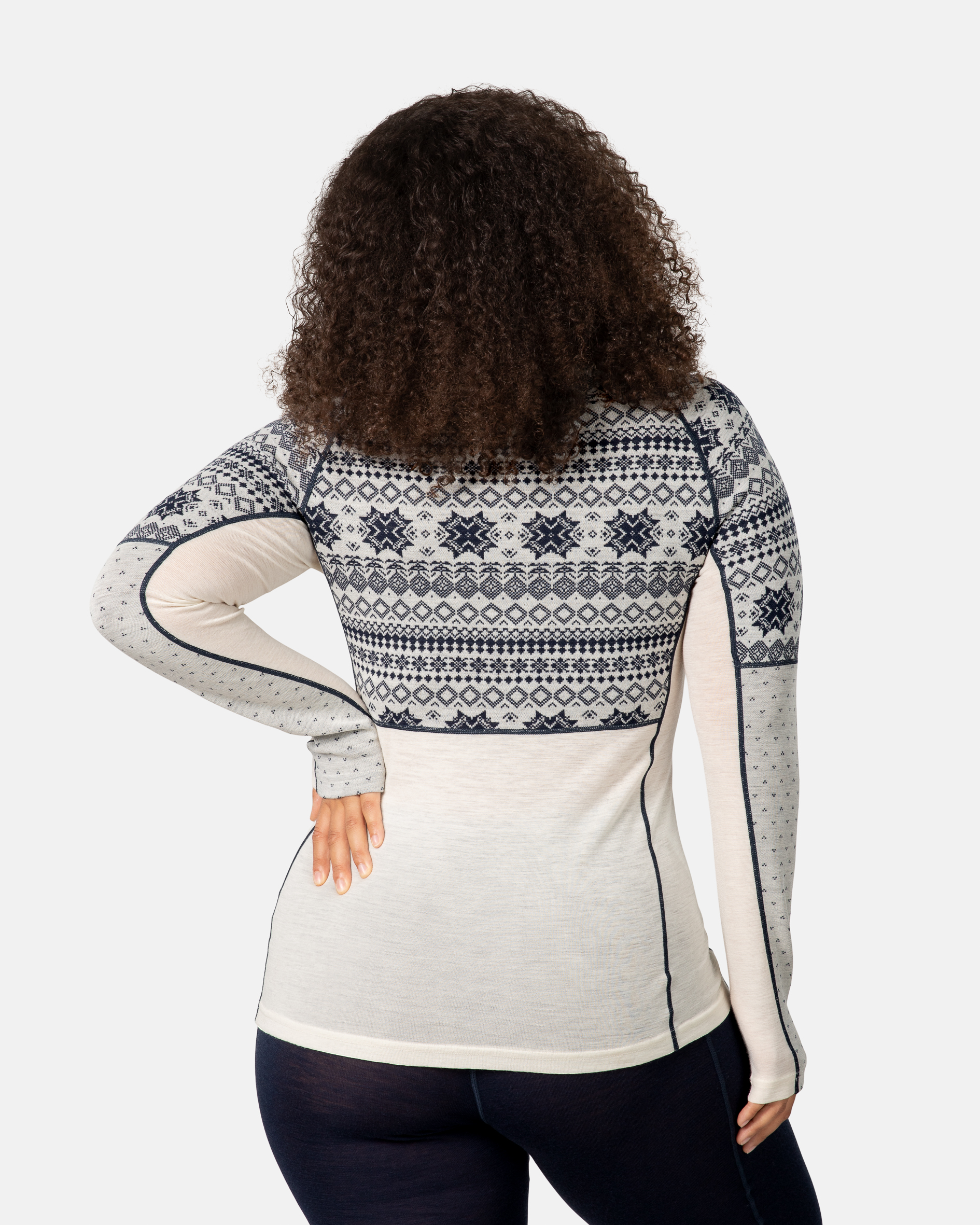 Vilma Half Zip - Natural White