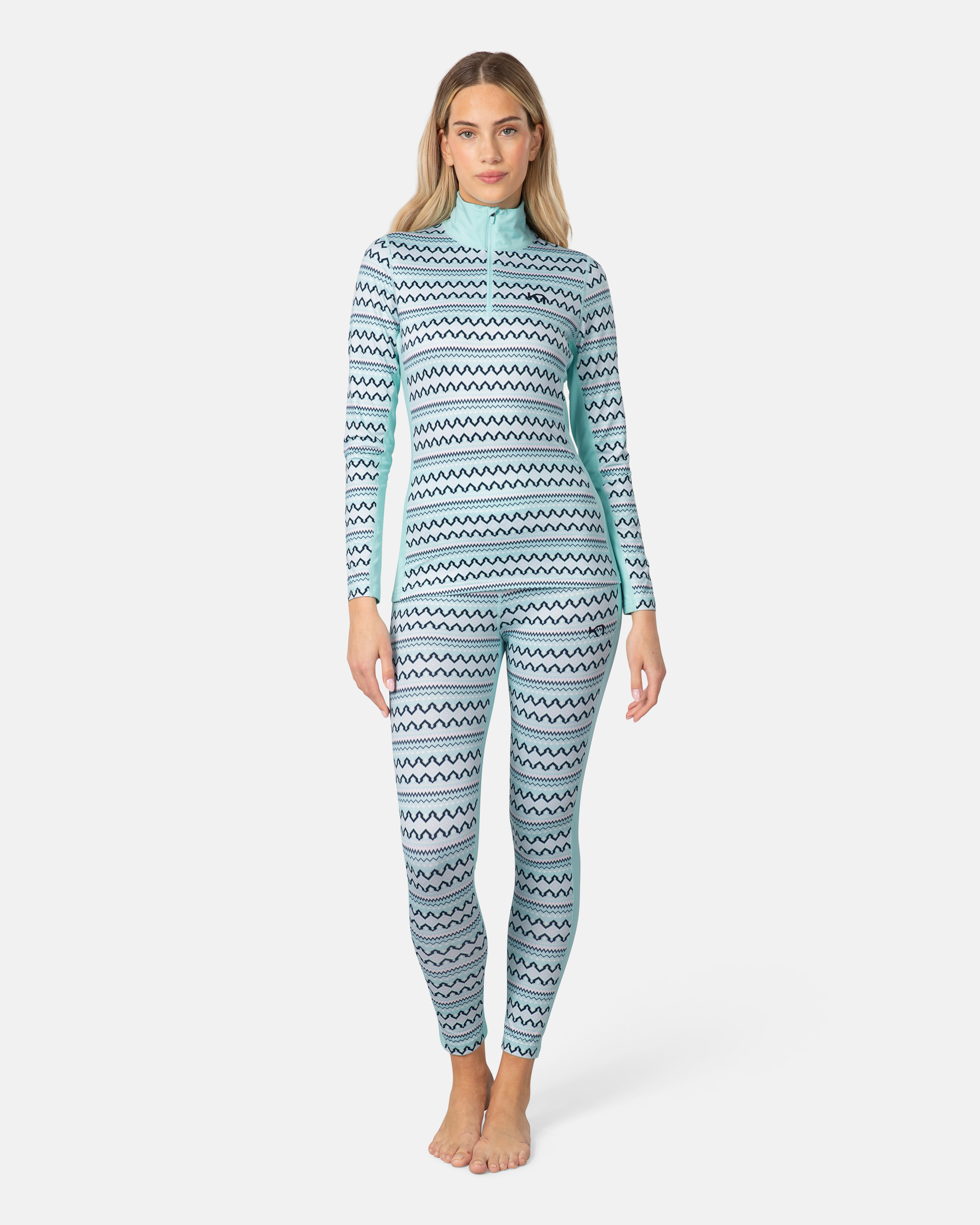 Lilja Half Zip - Bright Turquoise