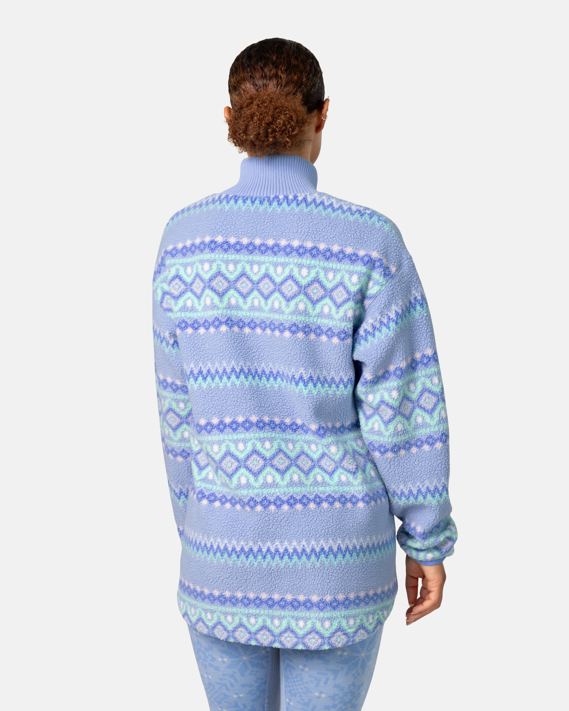 Ruthie Midlayer Half Zip - IRIS Blue
