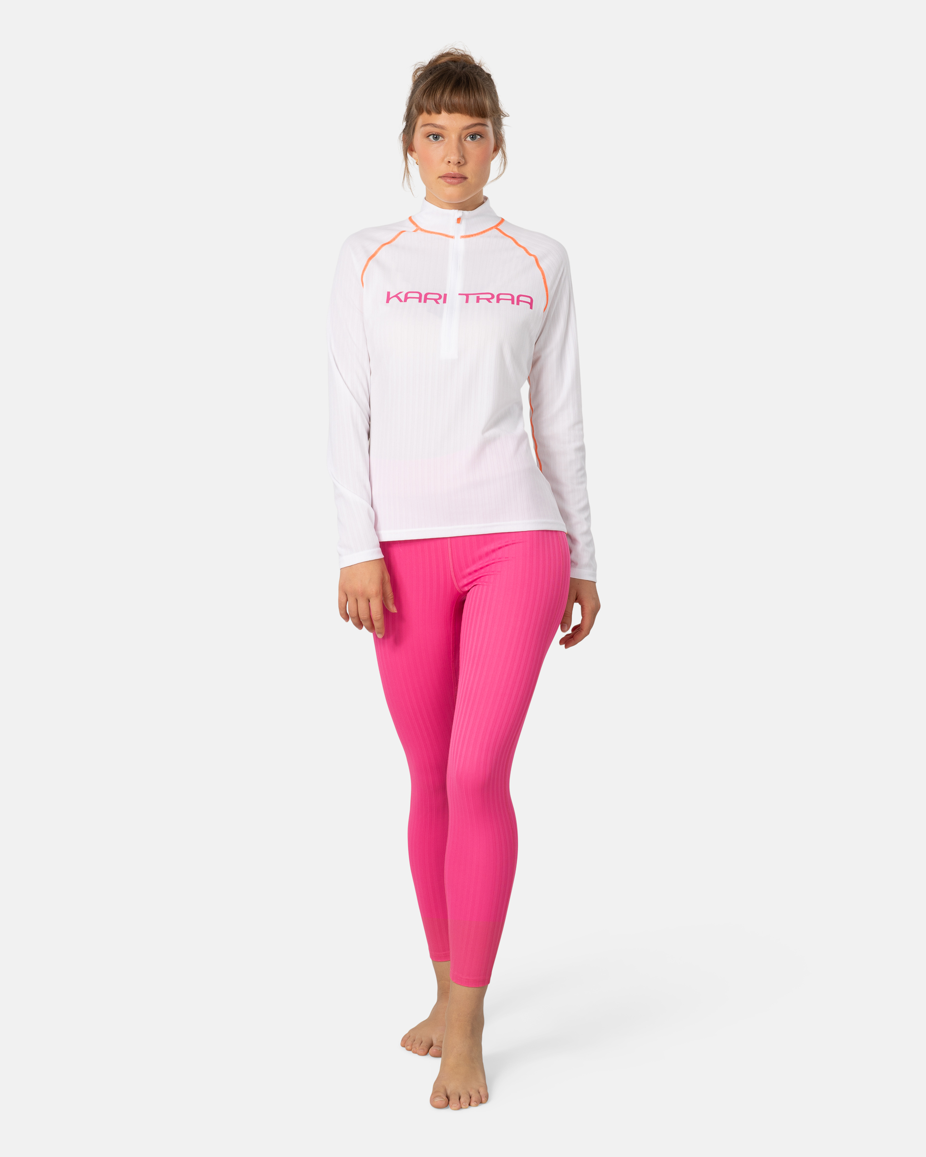 Ella Half Zip - Bright White