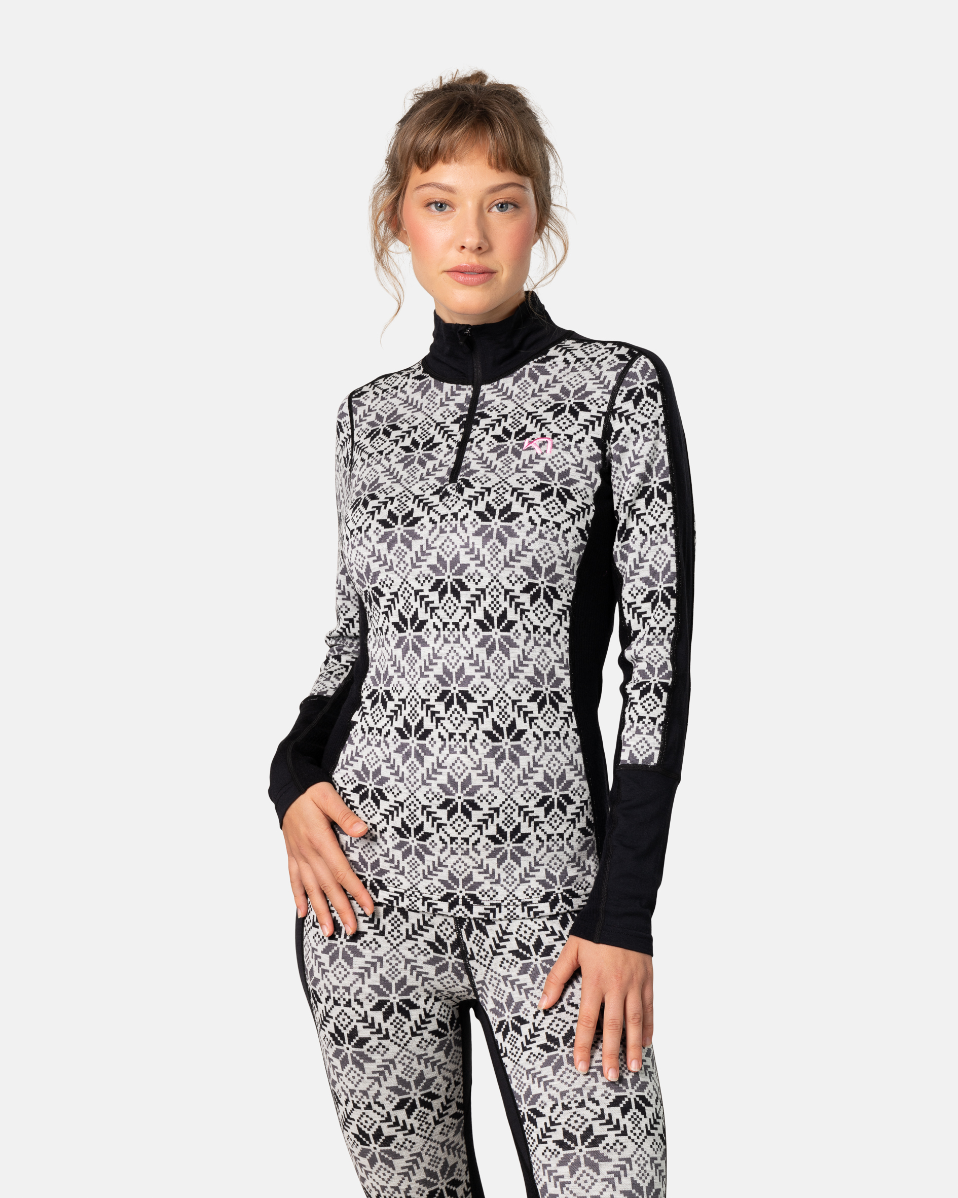 Anna Half Zip - Black