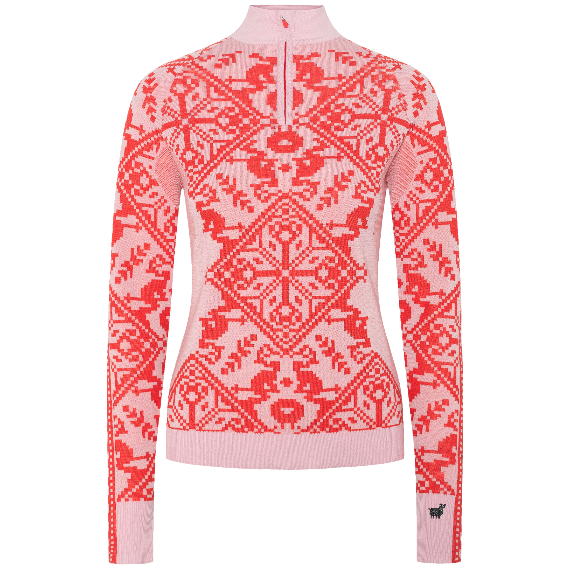 シュガシュガ Saga Half Zip - Heat Red