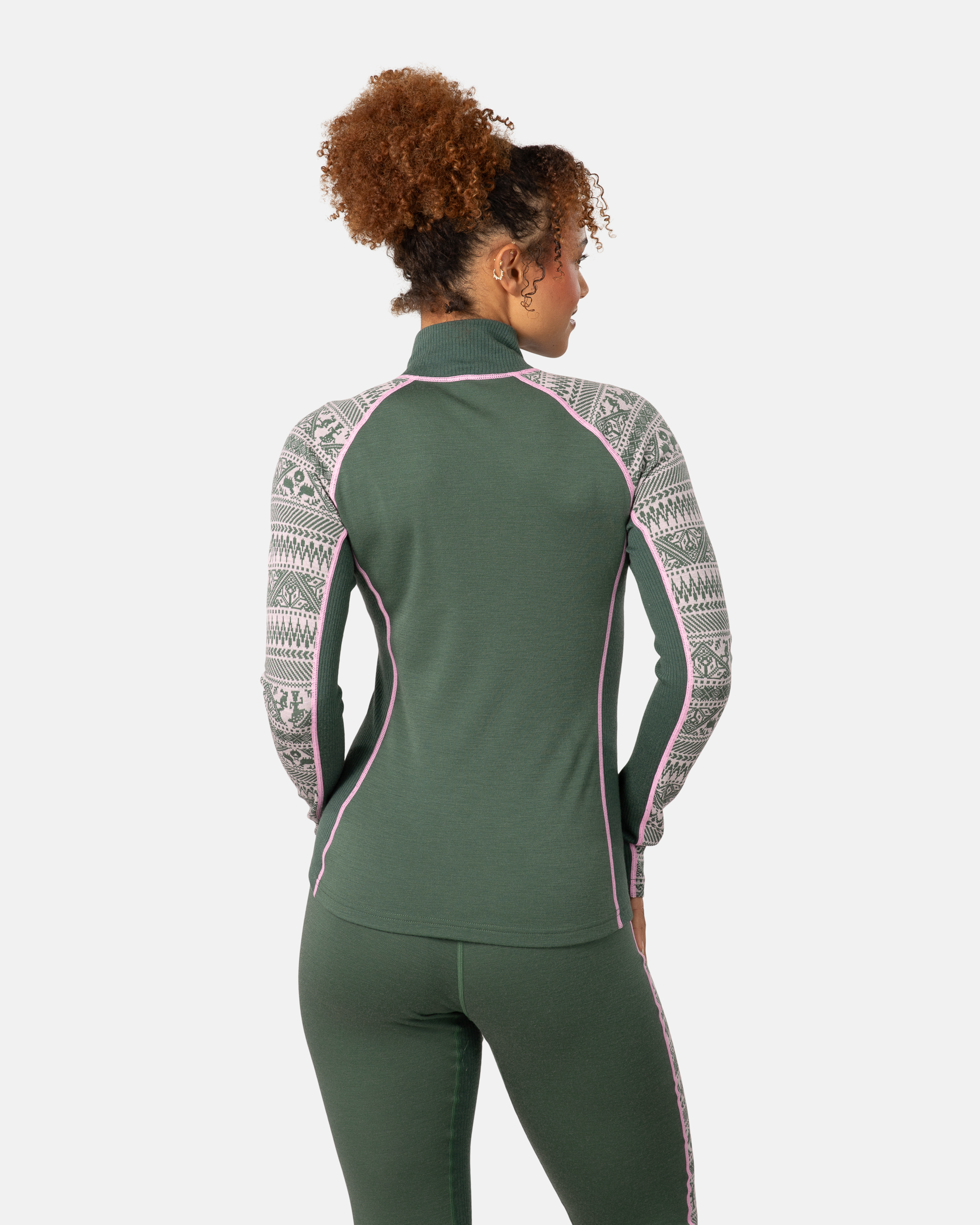 Tale Half Zip - Thyme Green